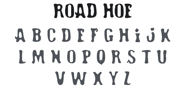 Road Hoe Font