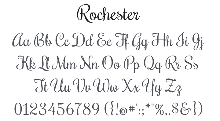 Rochester Font