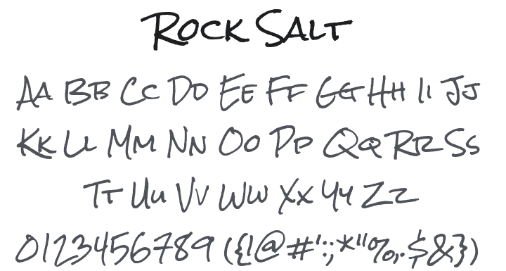 Rock Salt Font