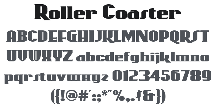 Roller Coaster Font