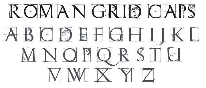Roman Grid Caps Font