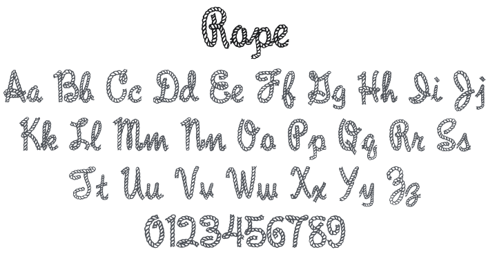 Rope MF Font