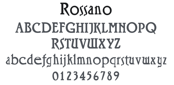 Rossano Font Family