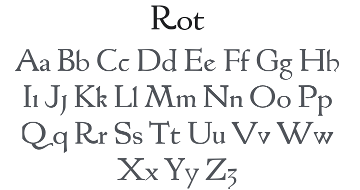 Rot Font