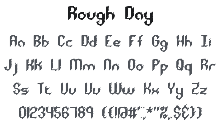 Rough Day Font