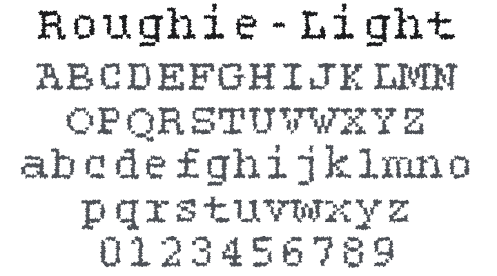 Roughie-Light Font