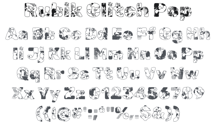 Rubik Glitch Pop Font