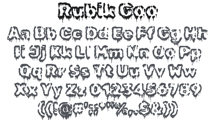 Rubik Goo Font