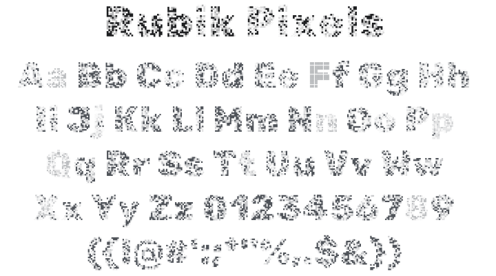 Rubik Pixels Font