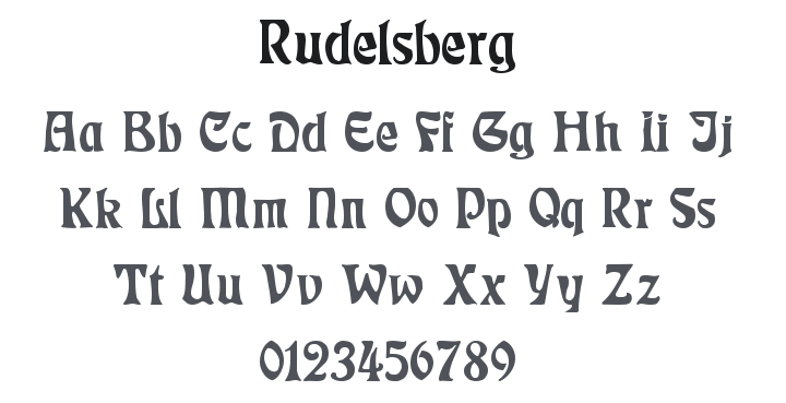 Rudelsberg Font