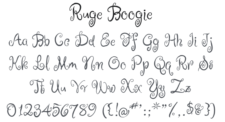 Ruge Boogie Font