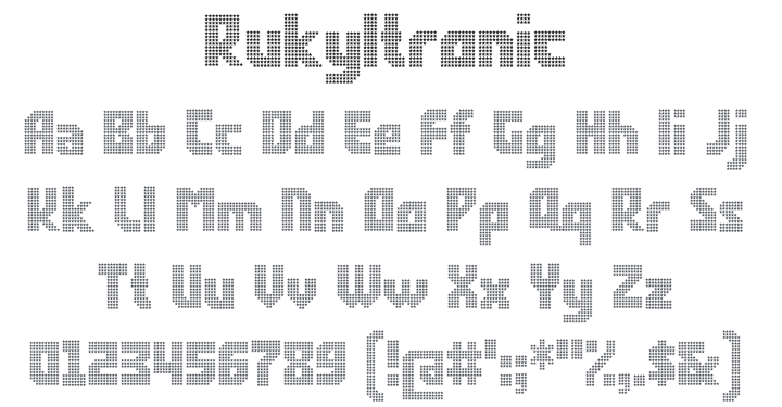 Rukyltronic Font