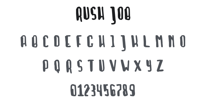 Rush Job Font