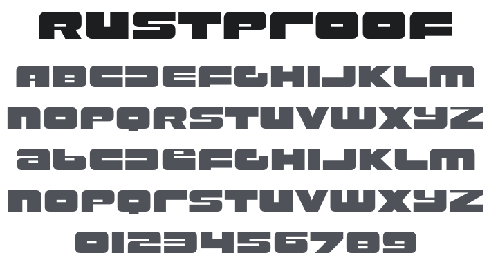 Rustproof Body Font