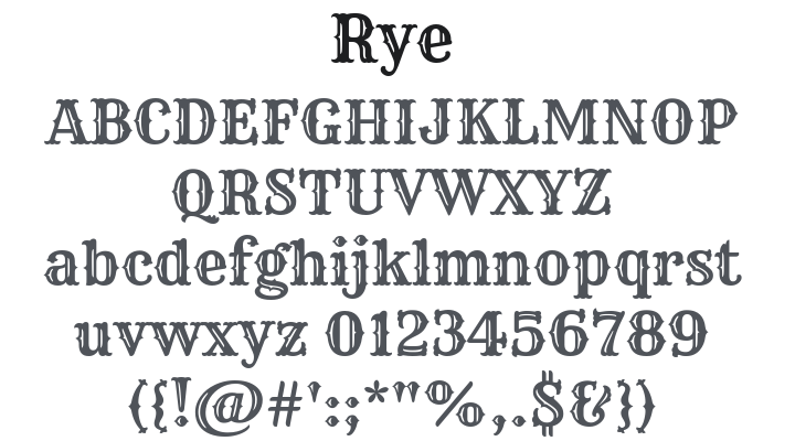 Rye Font