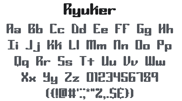 Ryuker Font