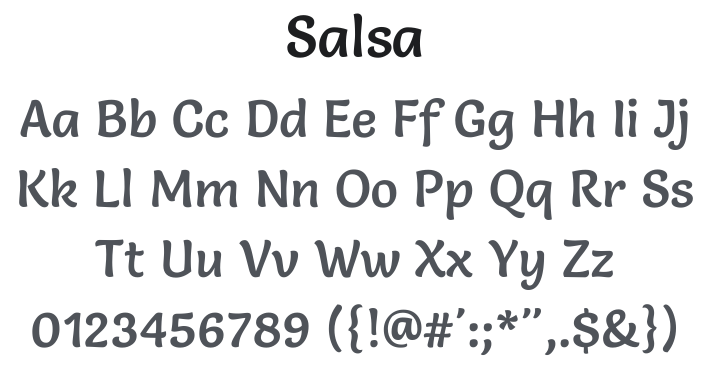 Salsa Font