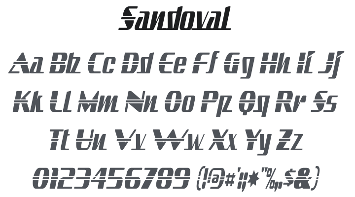 Sandoval Font Family