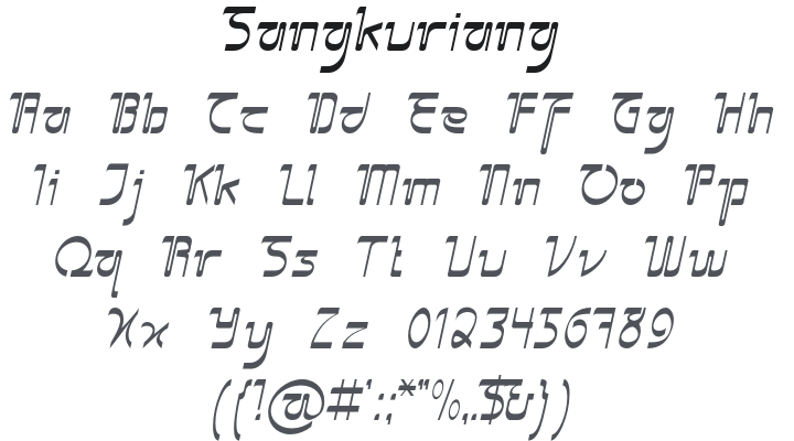 Sangkuriang Font Family