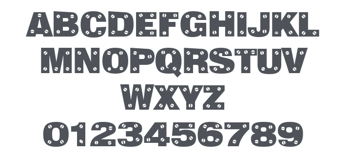 Sans Plate Caps Font