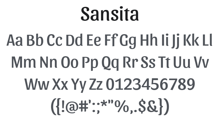 Sansita Font Family