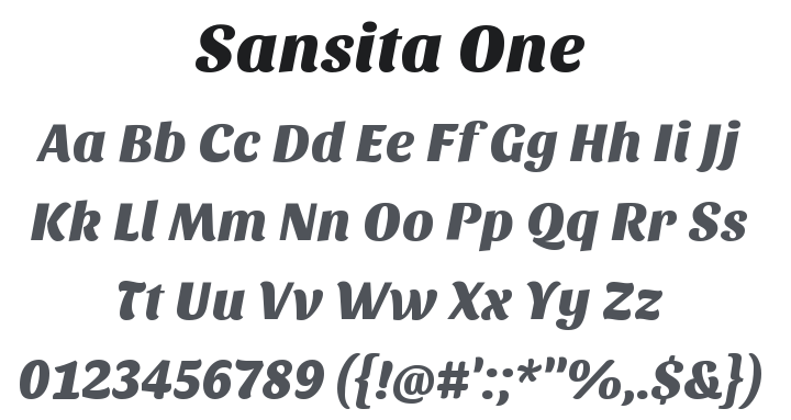 Sansita One Font
