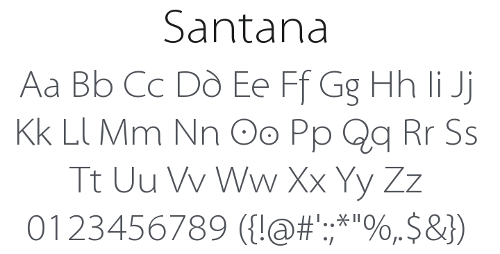 Santana Font Family