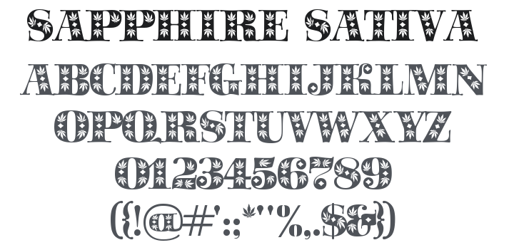 Sapphire Sativa Font
