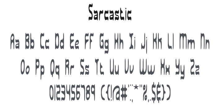 Sarcastic Font
