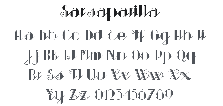 Sarsaparilla Font