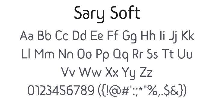 Sary Soft Font Family