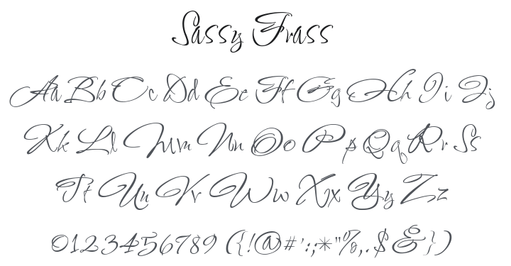 Sassy Frass Font