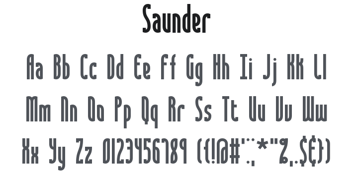 Saunder Font