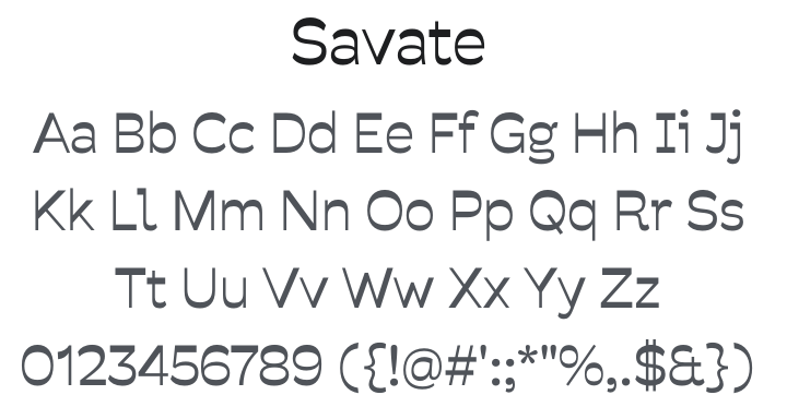Savate Font Family