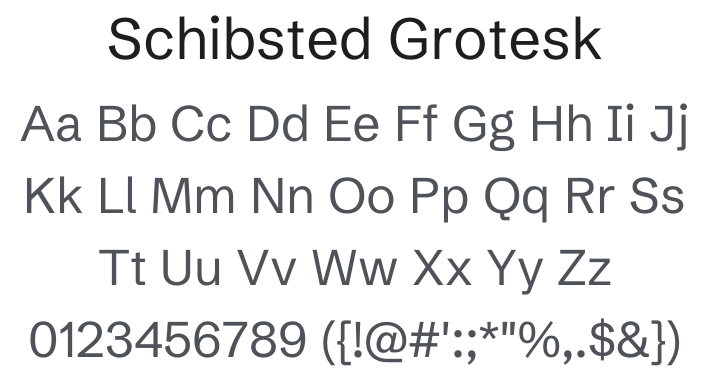 Schibsted Grotesk Font Family