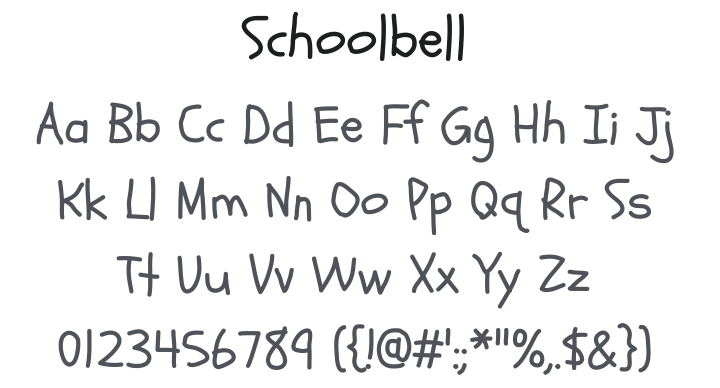 Schoolbell Font