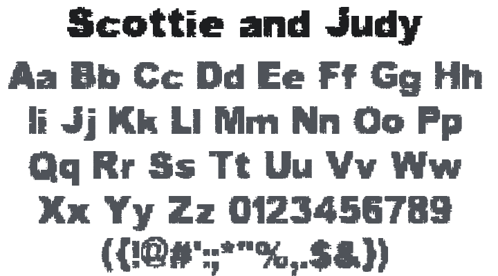Scottie and Judy Font
