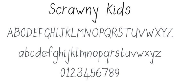 Scrawny Kids Font