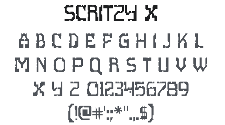 Scritzy X Font