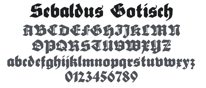 Sebaldus Gotisch Font
