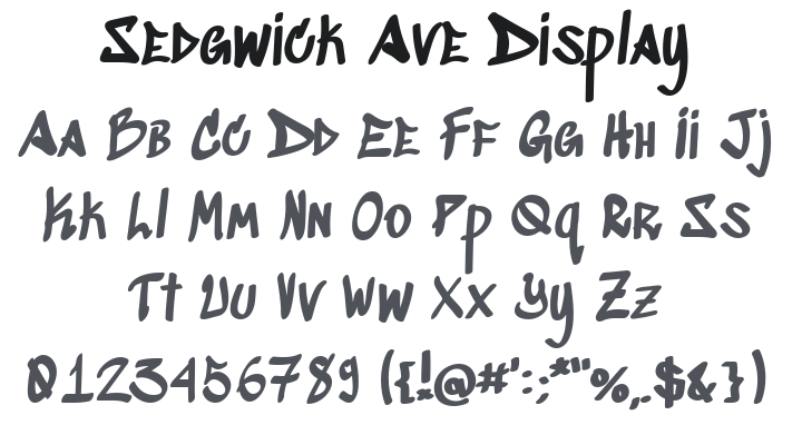 Sedgwick Ave Display Font