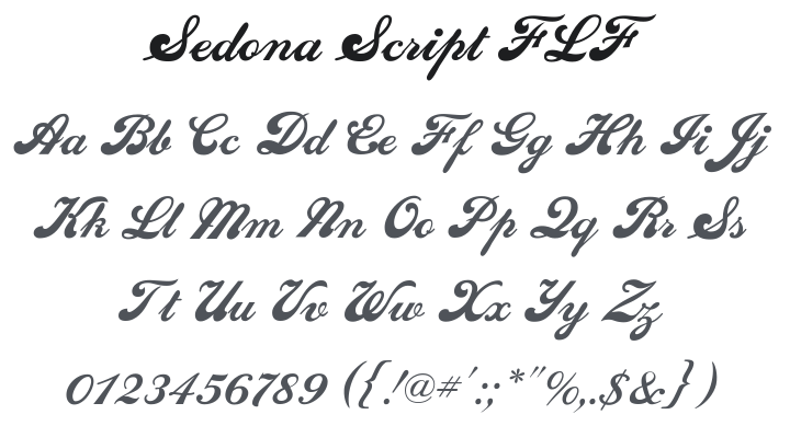Sedona Script FLF Font