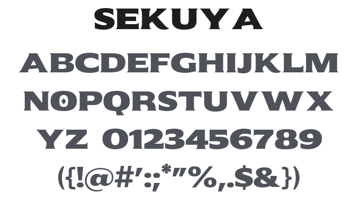 Sekuya Font