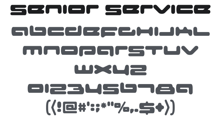 Senior Service Font