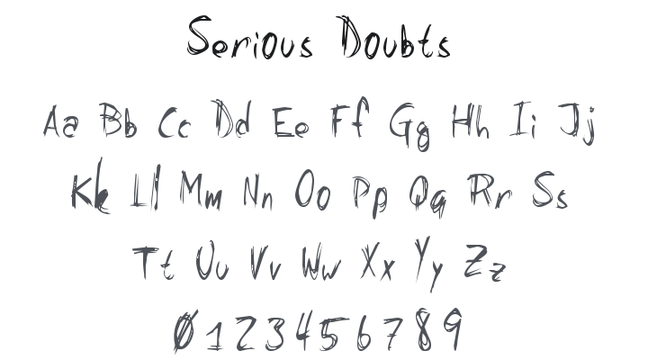 Serious Doubts Font