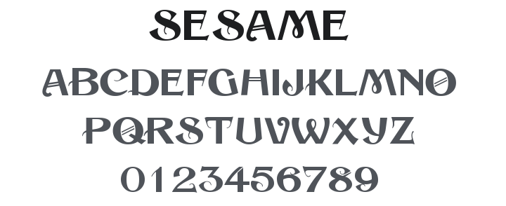 Sesame Font Family