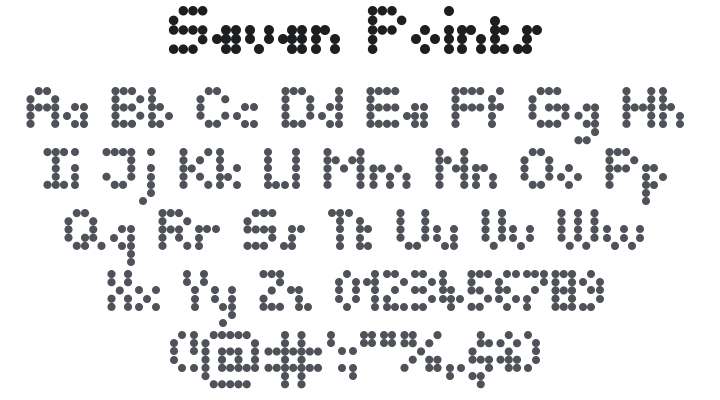 Seven Points Font Family
