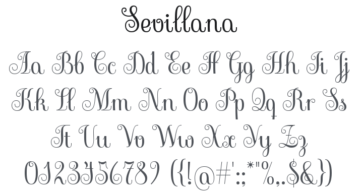 Sevillana Font