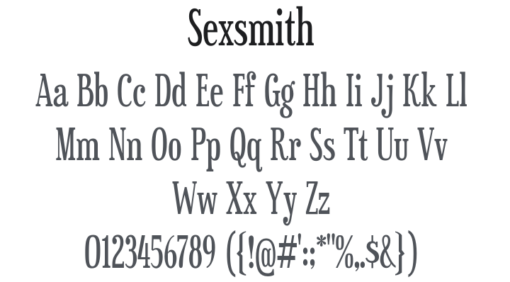 Sexsmith Font