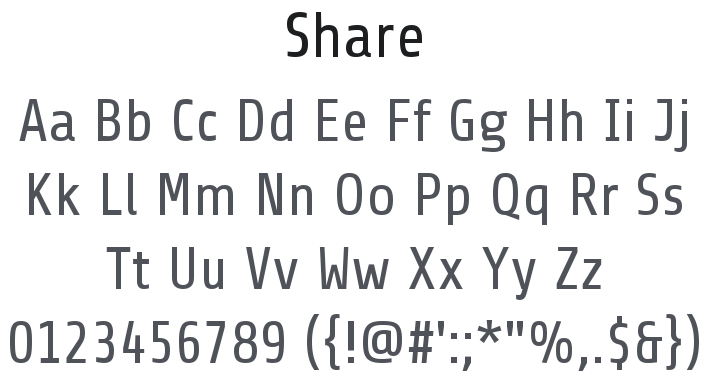 Share Font Family